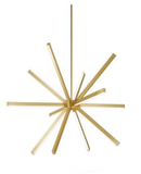 Kuzco Lighting CH14348-BG Sirius Minor 32.75" Tall & 46.13" Wide LED Chandelier Lighting, Brushed Gold Finish