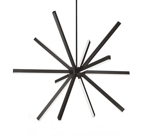 Kuzco Lighting CH14348-BK LED Sirius Chandelier Light 120V Black Finish