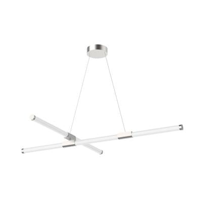Kuzco Lighting CH18548-BN LED 48 Inch Indoor Lighting Akari Chandelier Ceiling Light Brushed Nickel Finish