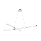 Kuzco Lighting CH18548-BN LED 48 Inch Indoor Lighting Akari Chandelier Ceiling Light Brushed Nickel Finish