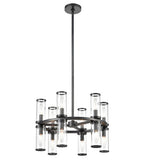 Alora Lighting CH309066UBCG Revolve 12 Light 17 inch Bronze Chandelier Ceiling Light