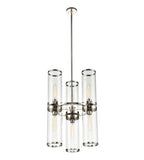 Alora Lighting CH311633PNCG Revolve II 6 Light 18 inch Nickel Chandelier Ceiling Light