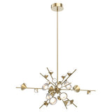 Kuzco Lighting CH50848-BG LED Pendant Light Brushed Gold Finish