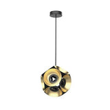 Kuzco Lighting CH51224-BK/GD LED Indoor Lighting Chandelier Ceiling Light Black/Gold Finish