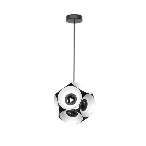 Kuzco Lighting CH51224-BK/WH LED Indoor Lighting Chandelier Ceiling Light Black/White Finish