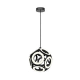 Kuzco Lighting CH51825-BK LED Indoor Lighting 25 Inch Chandelier Ceiling Light Black Finish