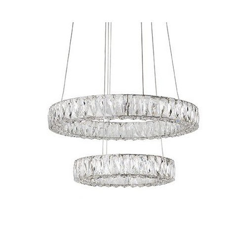 Kuzco Lighting CH7824 Solaris LED Chrome Chandelier Ceiling Light 120V - BuyRite Electric