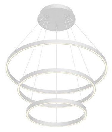 Kuzco Lighting CH87332-WH LED 154W Cerchio Chandelier Light 3000K White Finish