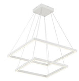 Kuzco Lighting CH88224-WH LED 90W Piazza Chandelier Light 3000K White Finish