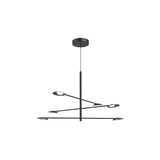 Kuzco Lighting CH90136-BK LED 36 Inch Indoor Lighting Rotaire Chandelier Ceiling Light Black Finish