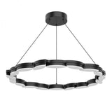 Kuzco Lighting CH90734-BK LED 34 Inch Indoor Lighting Poplar Chandelier Ceiling Light Black Finish