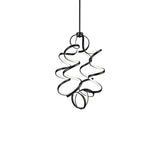 Kuzco Lighting CH93934-BK LED Synergy Chandelier Ceiling Light 120V Black Finish