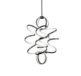 Kuzco Lighting CH93941-BK LED Synergy Chandelier Ceiling Light 120V Silver Finish