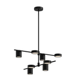 Kuzco Lighting CH96840-BK Jayden Chandelier LED Pendant Ceiling Light, Black Finish