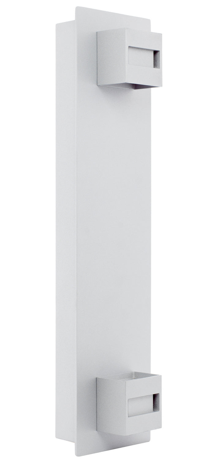 Westgate Lighting CRE-EGN-40K-SIL Die-Cast Aluminum Weatherproof Housing LED Wall Sconce Light, Silver Finish