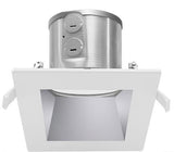 Westgate CRLC4-20W-MCT-SA-D-WH LED Manufacturing 20W 4 Inch Square Trim Clip-On/Snap-In Commercial Recessed Light, Multicolor Temperature 1600-1720LM 120~277V White Finish & White Ring