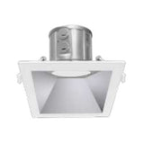 Westgate CRLC4-15W-50K-SA-D 4 Inch LED Manufacturing Square Trim Clip-On/Snap-In Commercial Recessed Light, 15W, 5000K 1200-1275LM 120~277V Haze Finish & White Ring