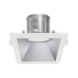 Westgate CRLC4-15W-40K-SA-D 4 Inch LED Manufacturing Square Trim Clip-On/Snap-In Commercial Recessed Light, 15W, 4000K 1200-1275LM 120~277V Haze Finish & White Ring