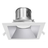 Westgate CRLC6-20W-MCT-S-D 20W 6 Inch Square Led Commercial Recessed Light 3000K/4000K/5000K 120~277V AC Haze Finish & White Ring