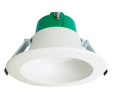 Westgate Lighting CRLE6-7-18W-MCTP-WH 6" Builder Series Snap-In Commercial Recessed LED Light, Lumens 100 LM/W, Multi-Color Temperature, White Finish