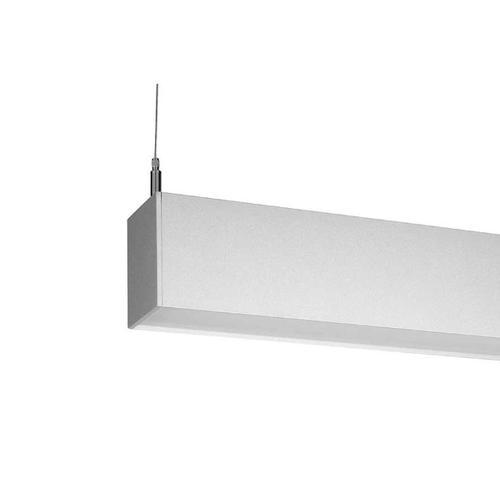 Core Lighting CSL320-12-DL1-UL2-35-UNV-SL-C12-LD1, LED Direct/Indirect Suspended Light, 0-10V dimming, 3500K Down Light 555lm, Up Light 777lm, Silver Finish