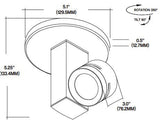 Core Lighting CTL410-L1-27K-WH-SP-MP 700 Lumen Vertical Monopoint Track Head 2700K White Finish