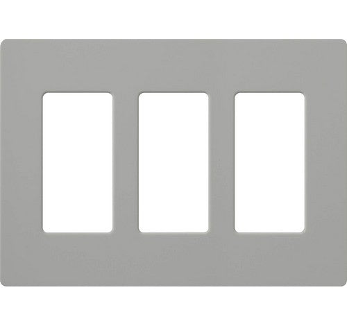 Lutron CW-3-WH Designer Claro Style Three Gang Wall Plate