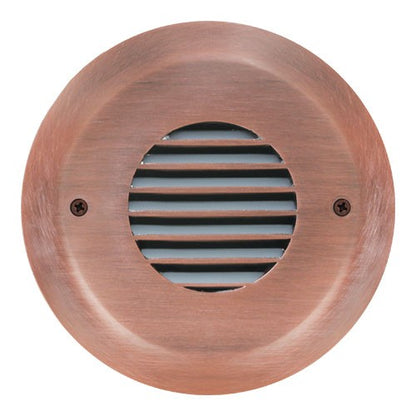 ELCO Lighting ELST8730CP Round Mini LED Step Light with Angled Louver 3W 3000K 12V Copper Finish | BuyRite Electric
