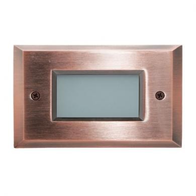 ELCO Lighting ELST9130CP Mini LED Step Light with Open Faceplate 2W 3000K 12V Copper Finish | BuyRite Electric