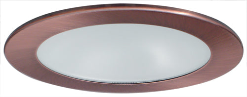 ELCO Lighting EL512CP 5 Inch Shower Trim with Albalite Lens Copper Finish
