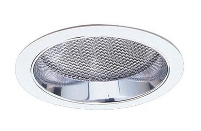 ELCO Lighting EL782C 7 Inch CFL Horizontal Reflector with Regressed Prismatic Lens 42W Clear with White Ring Finish