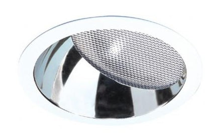 ELCO Lighting EL921C 8 Inch CFL Reflector Wall Wash with Regressed Prismatic Lens (2) 42W Clear with White Ring Finish