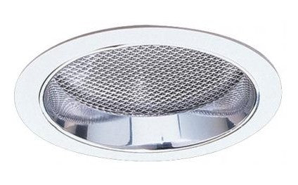 ELCO Lighting EL762C 7 Inch CFL Horizontal Reflector with Regressed Prismatic Lens 18W Clear with White Ring Finish