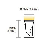 Core Lighting LNT45-F-24K-PF-24V-IP68 Flat 4.4W IP68 Flexible Neon Series LED Strip Color Temperature 2400K