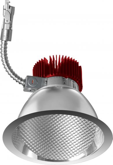 ELCO Lighting E611L3040C 6 Inch LED Light Engine with Wall Wash Trim Chrome Finish 4000K 3000 Lumens
