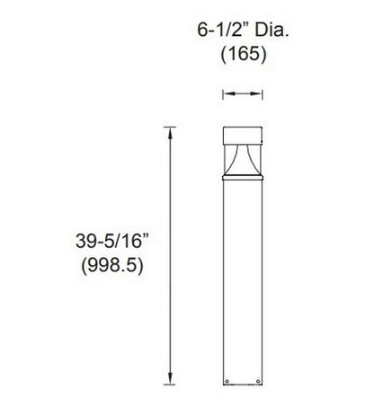 Utopia Lighting BLD1-D 6.5" Dia. LED Bollard Light- BuyRite Electric