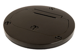 Lew Electric DFB-1-DB Hinged 4" Lid Cover For Floor Box, Dark Bronze Finish