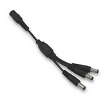 Diode LED DI-0705B-25 3-Way DC Splitter Cable (25 Finish), Black Finish