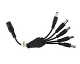 Diode LED DI-0707B-25 5-Way DC Splitter Cable (25 Pack), Black Finish