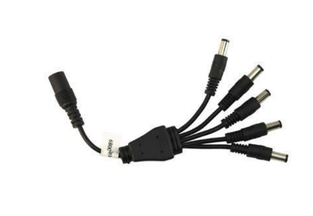 Diode LED DI-0707B 5-Way DC Splitter Cable, Black Finish
