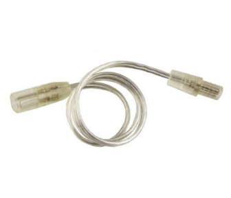 Diode LED DI-10MM-WL12-EXT-5 12 inches Wet Location Extension Cable (10.5mm Plugs) - Male to Female, White Finish- Pack of 05