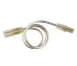 Diode LED DI-10MM-WL12-EXT-5 12 inches Wet Location Extension Cable (10.5mm Plugs) - Male to Female, White Finish- Pack of 05