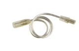 Diode LED DI-10MM-WL12-EXT 12 inches Wet Location Extension Cable (10.5mm Plugs) - Male to Female, White Finish