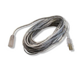 Diode LED DI-10MM-WL24-EXT 24 inches Wet Location Extension Cable (10.5mm Plugs) - Male to Female, White Finish