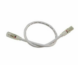 Diode LED DI-10MM-WL6-EXT-25 6 inches Wet Location Extension Cable (10.5mm Plugs) - Male to Female, White Finish - Pack of 25
