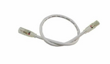 Diode LED DI-10MM-WL6-EXT 6 inches Wet Location Extension Cable (10.5mm Plugs) - Male to Female, White Finish