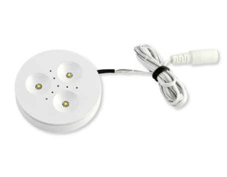 Diode LED DI-1224V-TRNT2-50-WH LED Puck Light, Wattage 3.3W, Color Temperature 5000K, Voltage 12/24V, White Finish