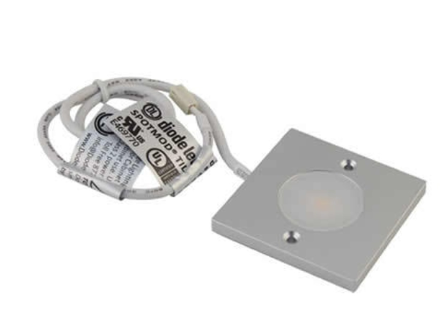 Diode LED DI-12V-SPOT-TL30-90-AL SPOTMOD Tile LED Fixture, Color Temperature 3000K, Aluminum Finish, Voltage 12V   