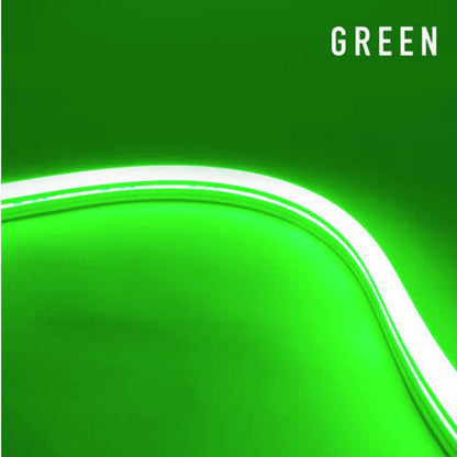 Diode LED DI-24V-SE-NBL1-GN-65 65.6ft Neon Blaze Flexible LED Lighting Color Temperature Green, Watt 1.22W/ft, Lumens 30lm/ft 24V Side Emitting