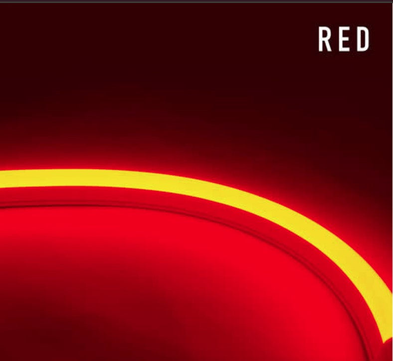 Diode LED DI-24V-SE-NBL1-RD-65 65.6ft Neon Blaze Flexible LED Lighting Color Temperature Red, Watt 1.22W/ft, Lumens 11lm/ft 24V Side Emitting